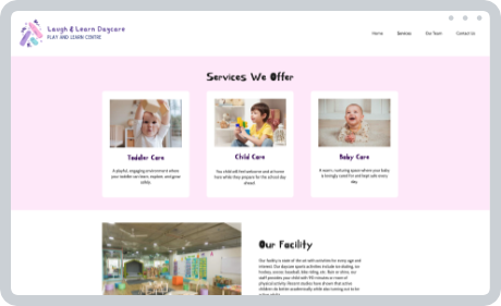 services page screenshot
