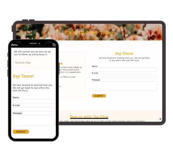 contact page screenshot