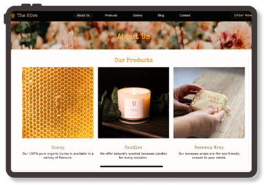 services page screenshot