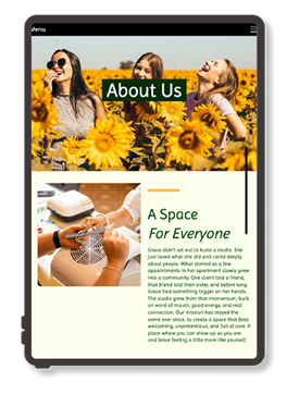 home page screenshot