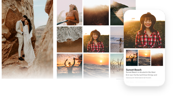 A wedding photography website.